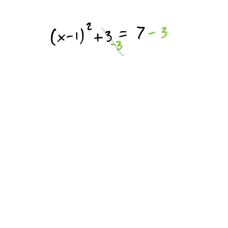 subtract 3 from both sides